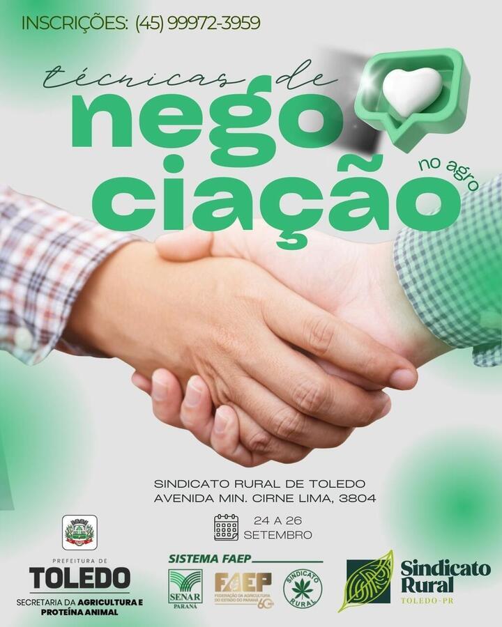 Formação é gratuita e voltada a produtores e trabalhadores rurais, com aulas de 24 a 26 de setembro