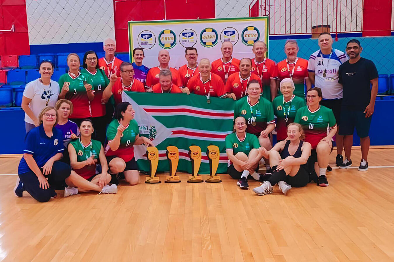 Nas quatro categorias que disputou em competição realizada no último fim de semana em Nova Santa Rosa, o município conquistou medalha de ouro em todas