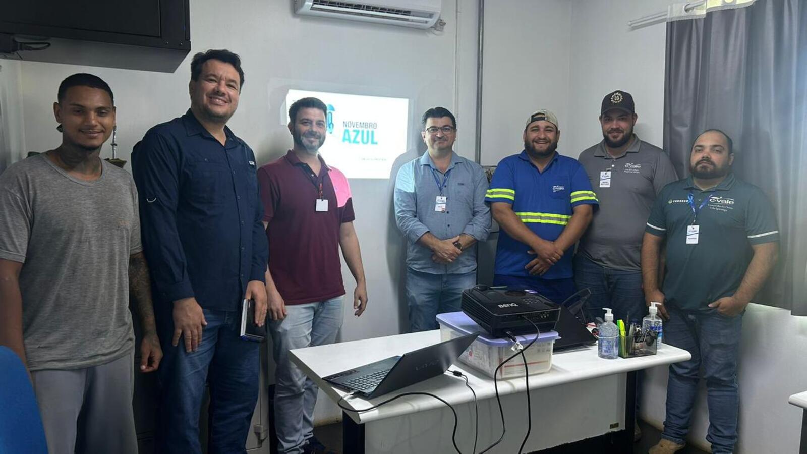 Ação destacou a importância dos exames preventivos e do diagnóstico precoce do câncer de próstata entre trabalhadores da cooperativa