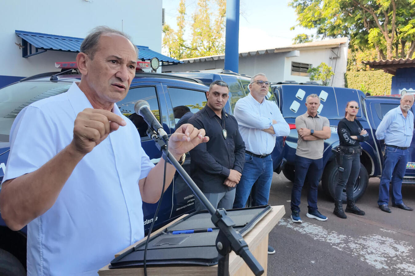 Na manhã desta sexta-feira (19), a Guarda Municipal realizou uma cerimônia de homenagem ao GM Ademir,  que atua hoje na Patrulha Maria da Penha