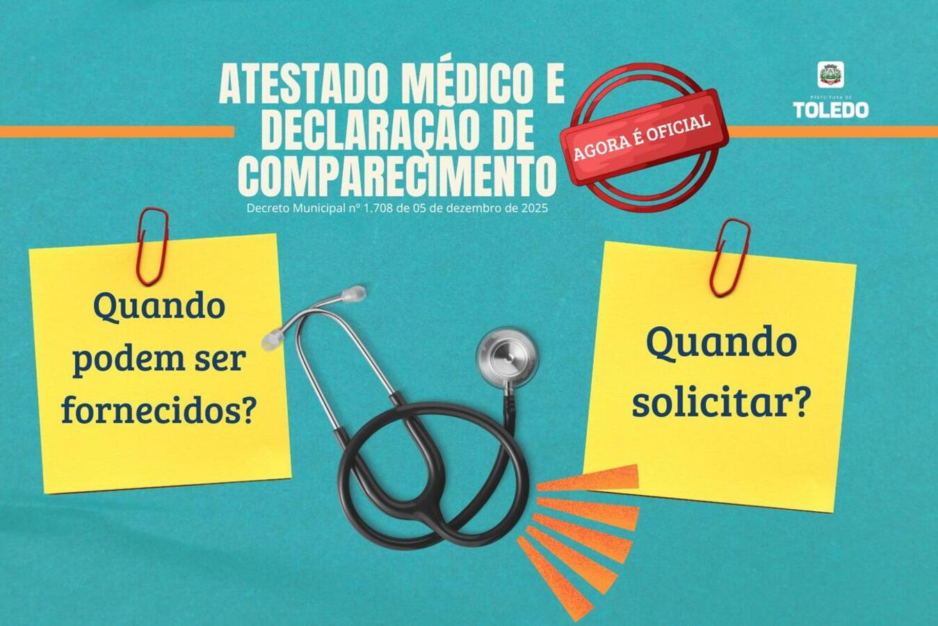 Documento, publicado na última sexta-feira (5), regulamenta diretrizes do “Atestado Médico Responsável” e orienta conduta de profissionais da rede municipal de saúde