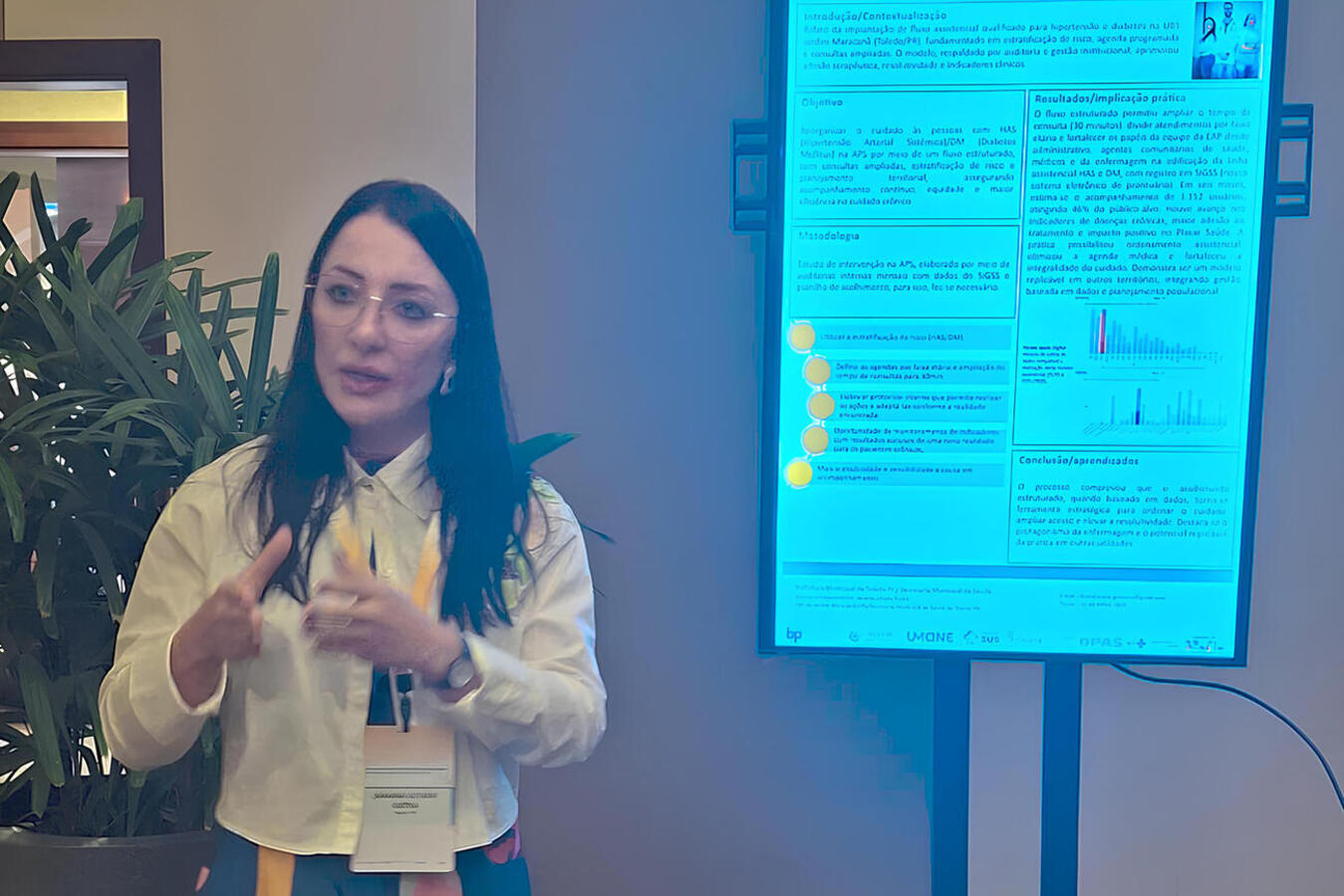 A gerente da unidade, Janaina Ultado Dutra, representou Toledo na 3ª Conferência Nacional de Planificação da Atenção à Saúde realizada no início desta semana