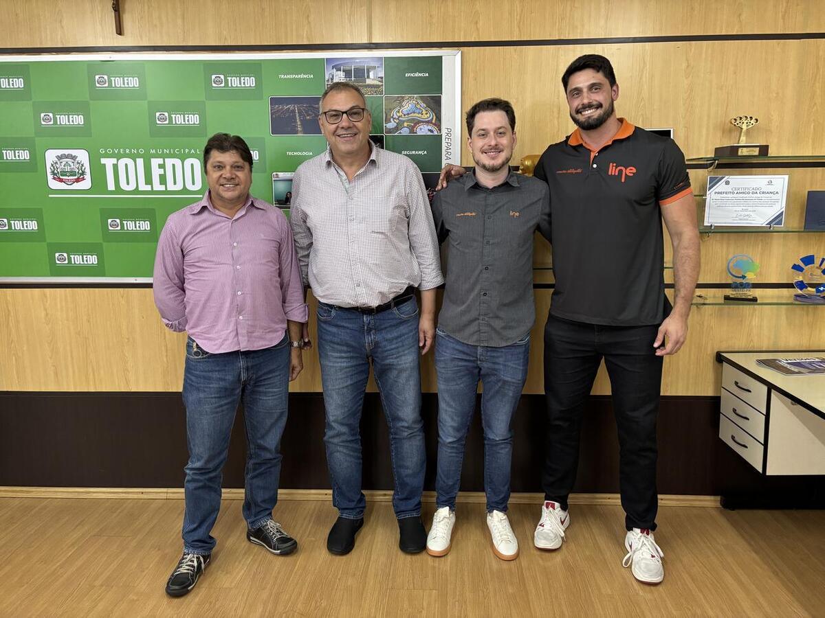 Associação de Voleibol de Toledo e Line Telecom apresentaram, nesta terça-feira (16),  histórico, resultados e propostas de parcerias ao Executivo Municipal
