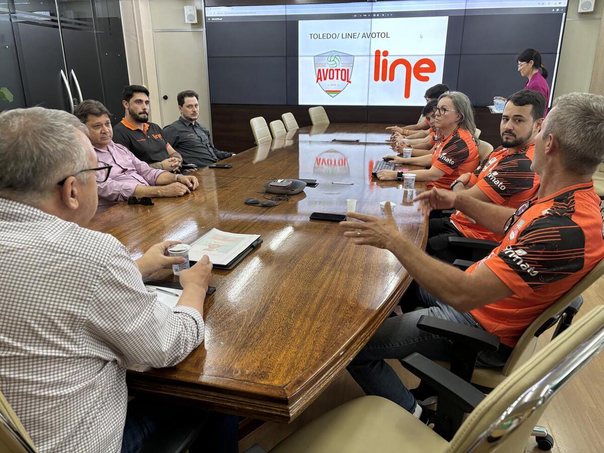 Associação de Voleibol de Toledo e Line Telecom apresentaram, nesta terça-feira (16),  histórico, resultados e propostas de parcerias ao Executivo Municipal