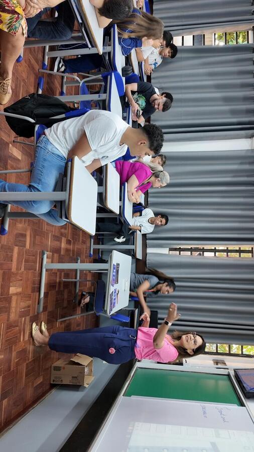 Cerca de 38 alunos do ensino médio da rede de ensino estadual participaram da ação, que teve foco na conscientização dos meninos