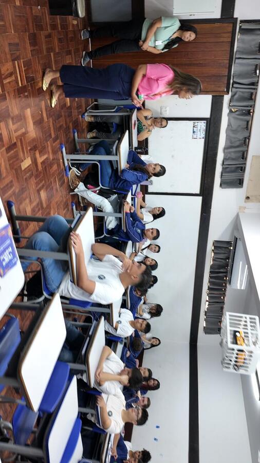 Cerca de 38 alunos do ensino médio da rede de ensino estadual participaram da ação, que teve foco na conscientização dos meninos