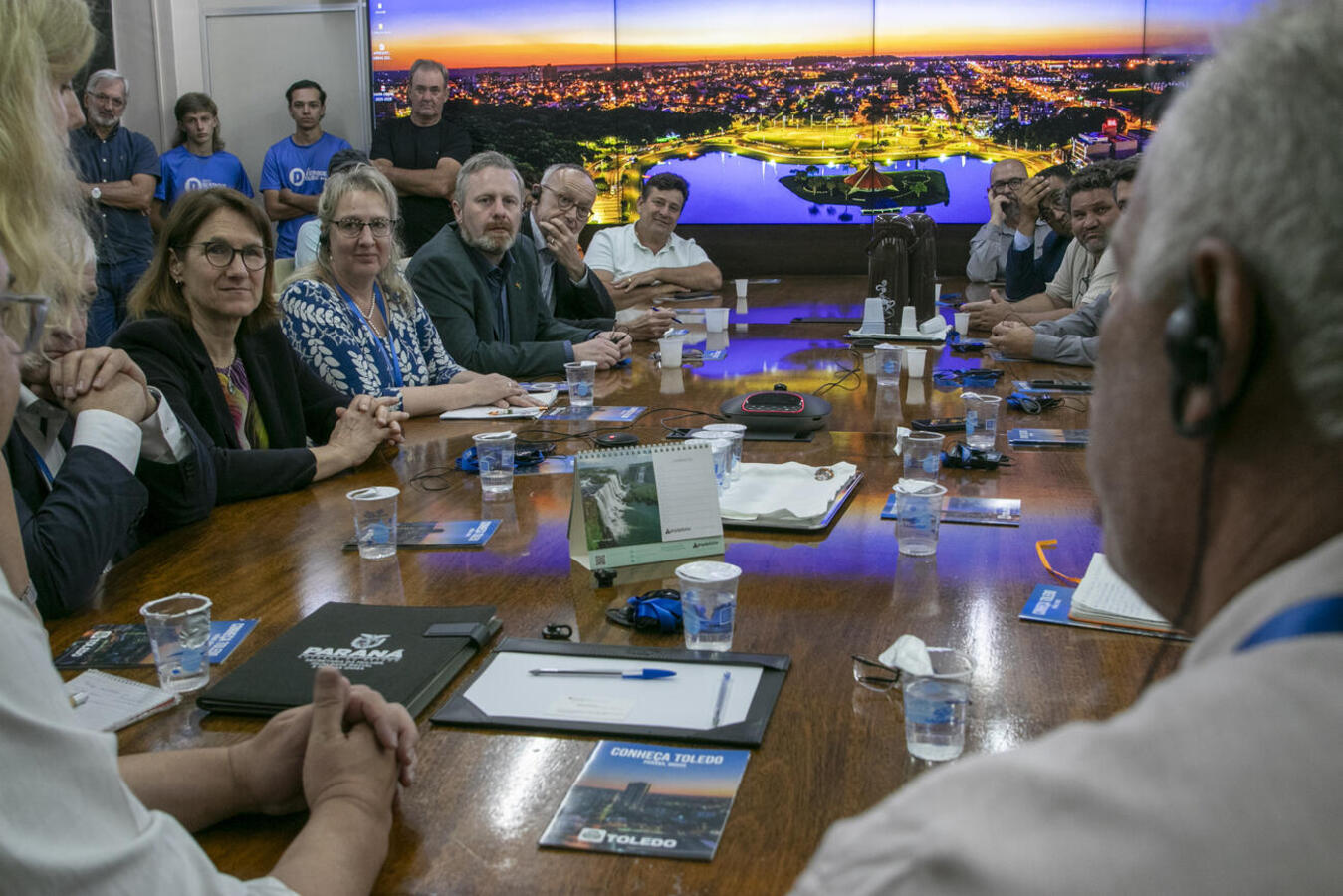 Encontro abordou produção, sustentabilidade e relações entre Brasil e Alemanha. Grupo está numa missão de 10 dias pelo Brasil