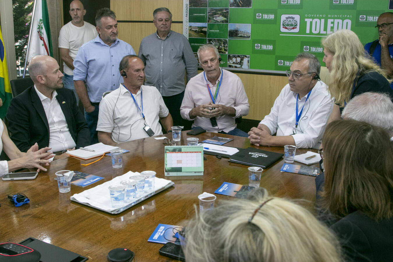 Encontro abordou produção, sustentabilidade e relações entre Brasil e Alemanha. Grupo está numa missão de 10 dias pelo Brasil
