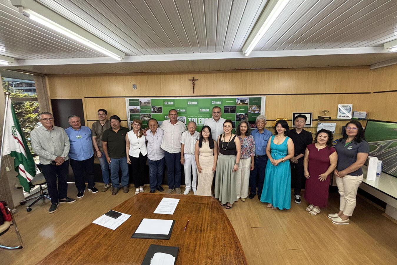 Integrantes da nova diretoria da Ceato são recebidos na Prefeitura de Toledo