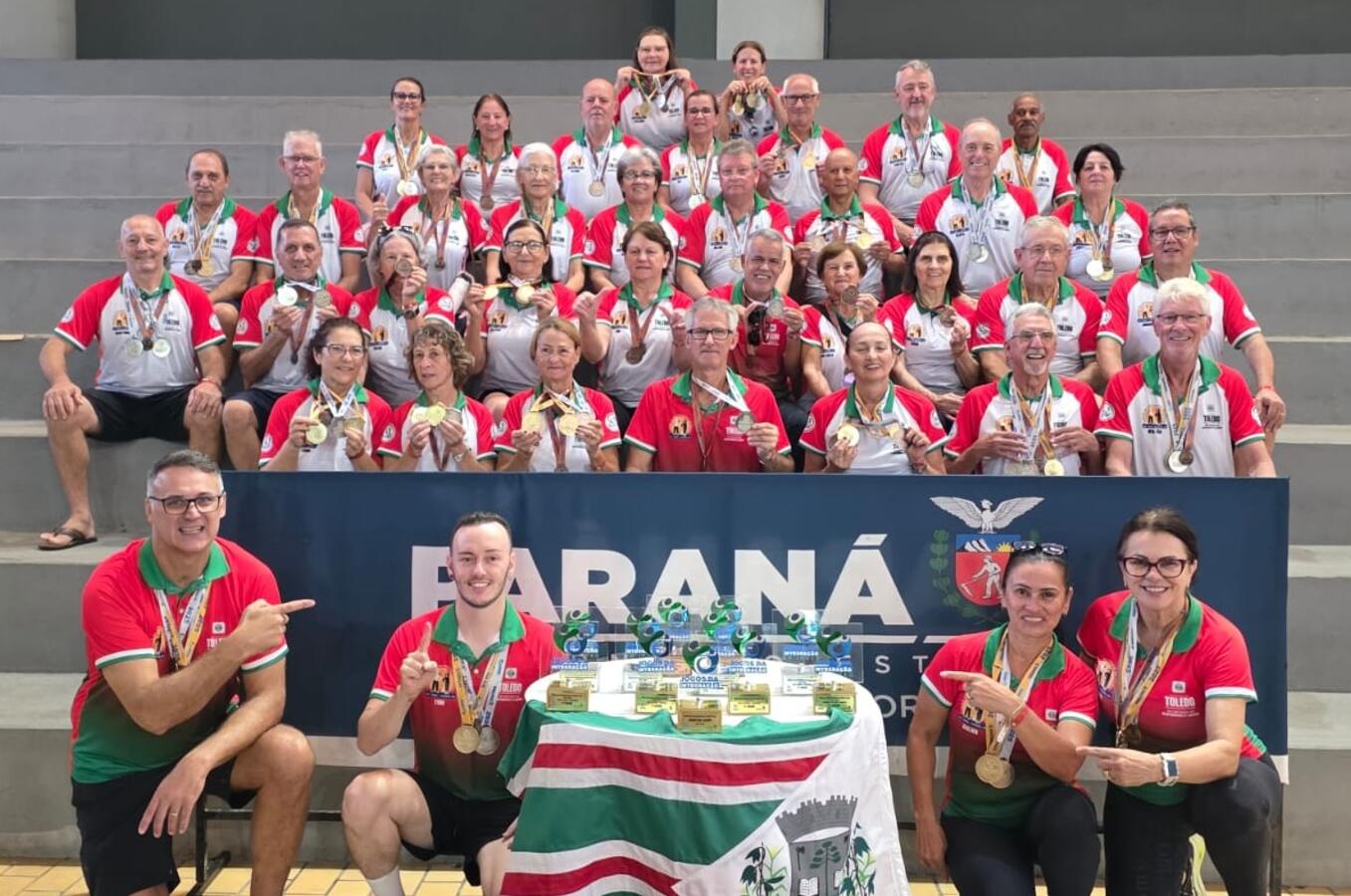 Delegação do município soma 126 pontos e lidera ranking estadual na etapa realizada em Pontal do Paraná