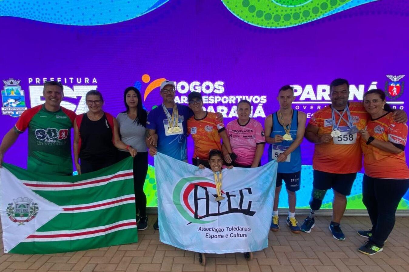 Delegação competiu em Foz do Iguaçu, semana passada, e alcançou a 15ª colocação geral