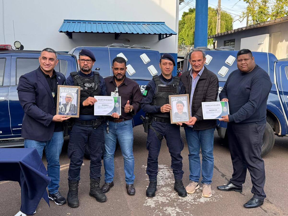 Os GMs Erivelton Alexandre Lima e Evaldo Mensch receberam reconhecimento por ação conjunta