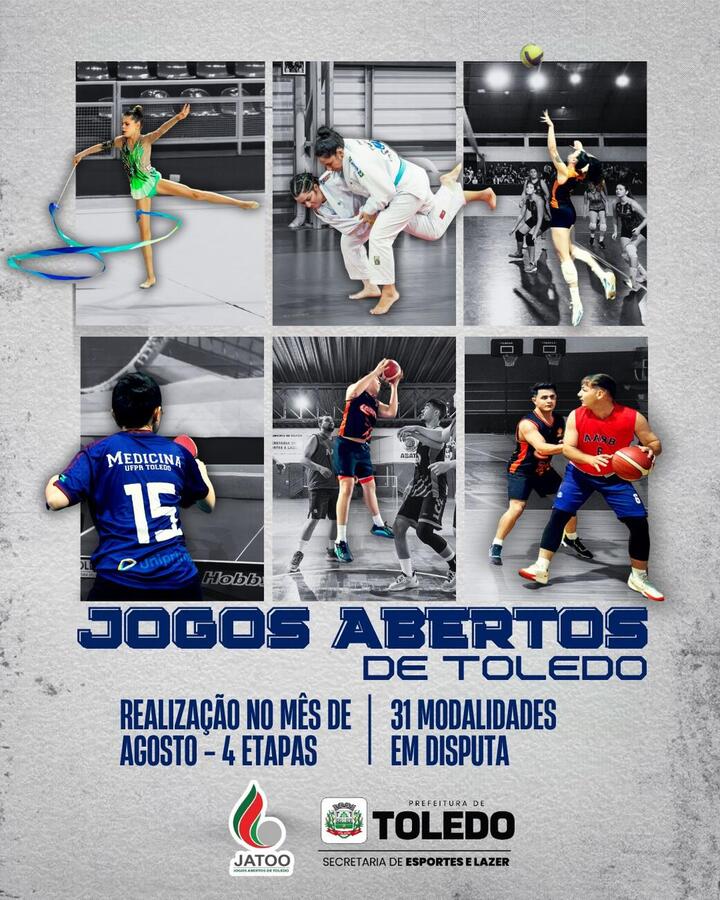 Competição reúne clubes, associações e empresas de Toledo em 31 modalidades esportivas