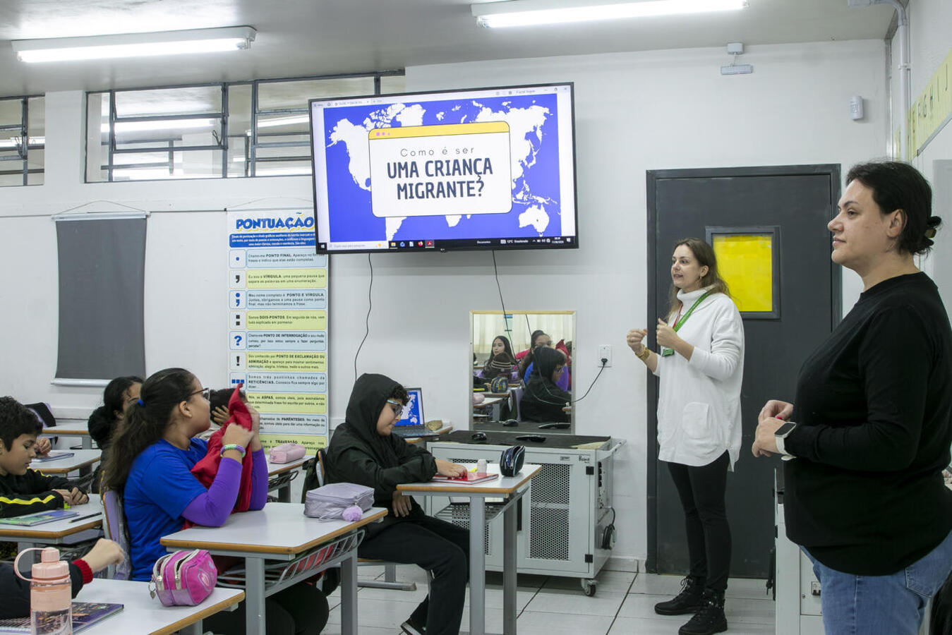 Projeto da SDHS trabalha empatia, diversidade cultural e desafios enfrentados por crianças migrantes com turmas do 5º ano de escolas municipais de Toledo