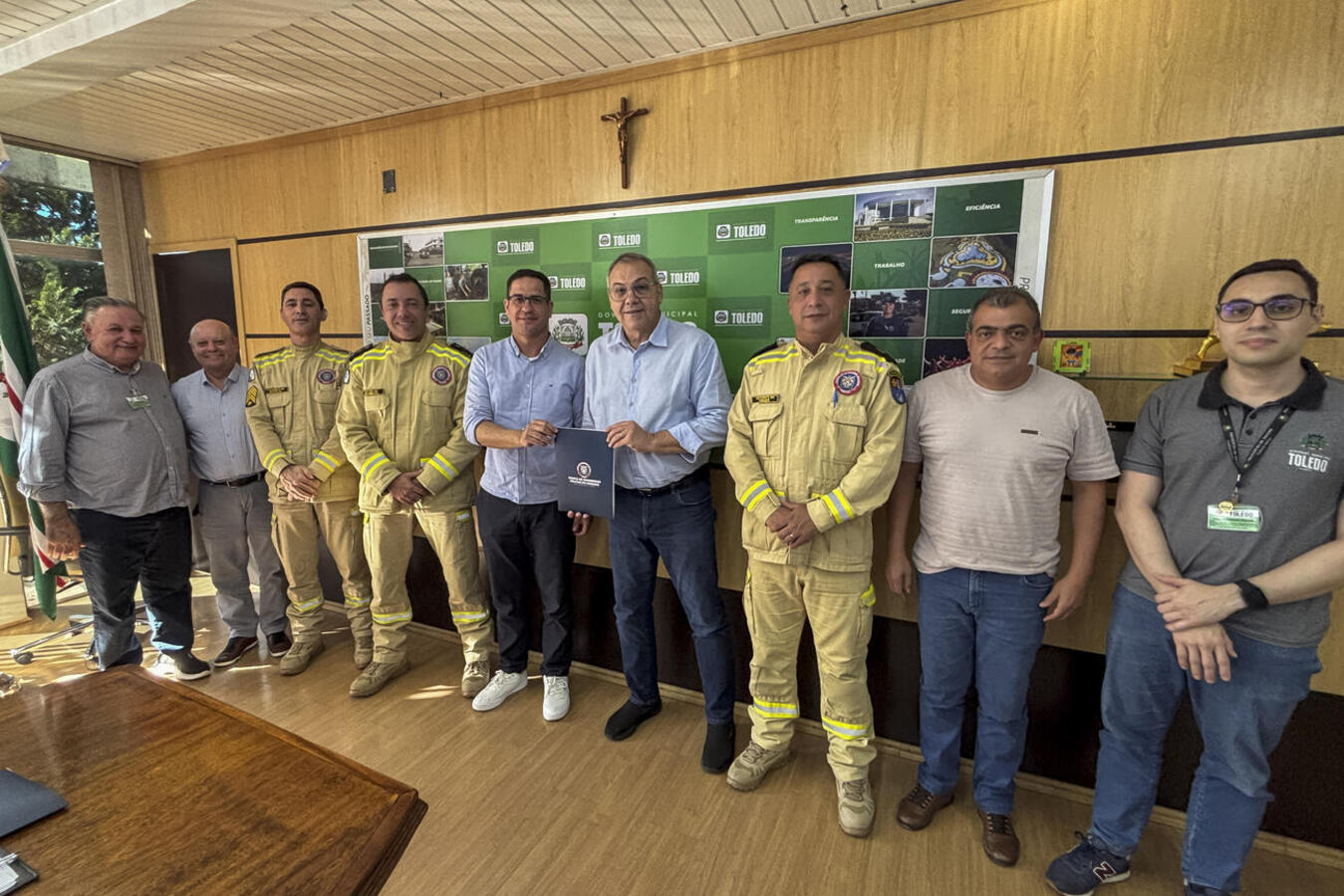 Reunião definiu encaminhamentos para escolha de área do futuro batalhão e tratou do repasse de recursos para manutenção dos serviços da corporação