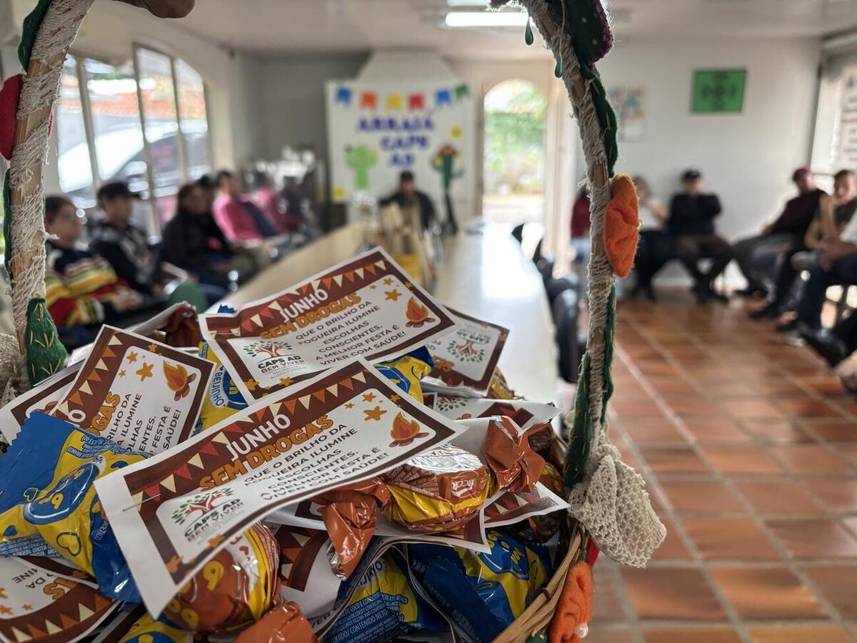 Atividade reuniu usuários do Caps AD e do SIM PR Caps AD III com ações de integração, orientação e confraternização
