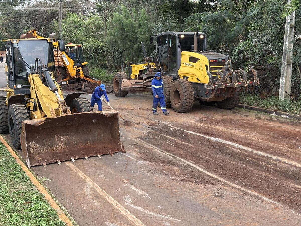 Guarda Municipal orienta motoristas a utilizarem duas rotas alternativas sinalizadas durante a execução dos serviços