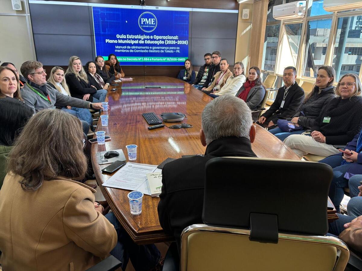 Encontro inaugural ocorreu na última terça (7) na Sala de Reuniões do Gabinete do Prefeito e debateu como cada parte poderá contribuir para o PME 2026-2036