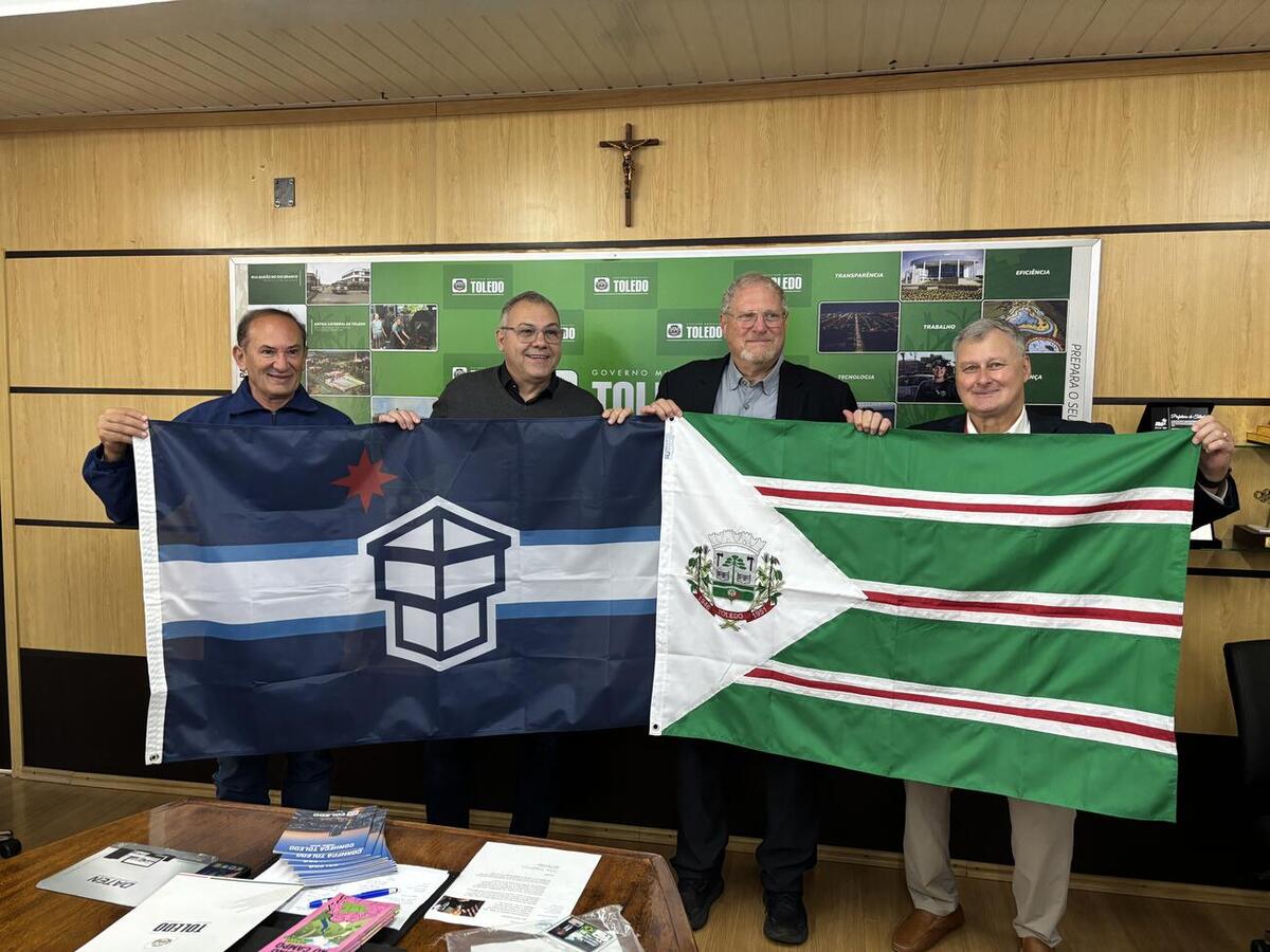 Prefeito Mario Costenaro apresentou as principais características da Toledo paranaense e destacou a satisfação em ampliar o relacionamento institucional com a cidade norte-americana