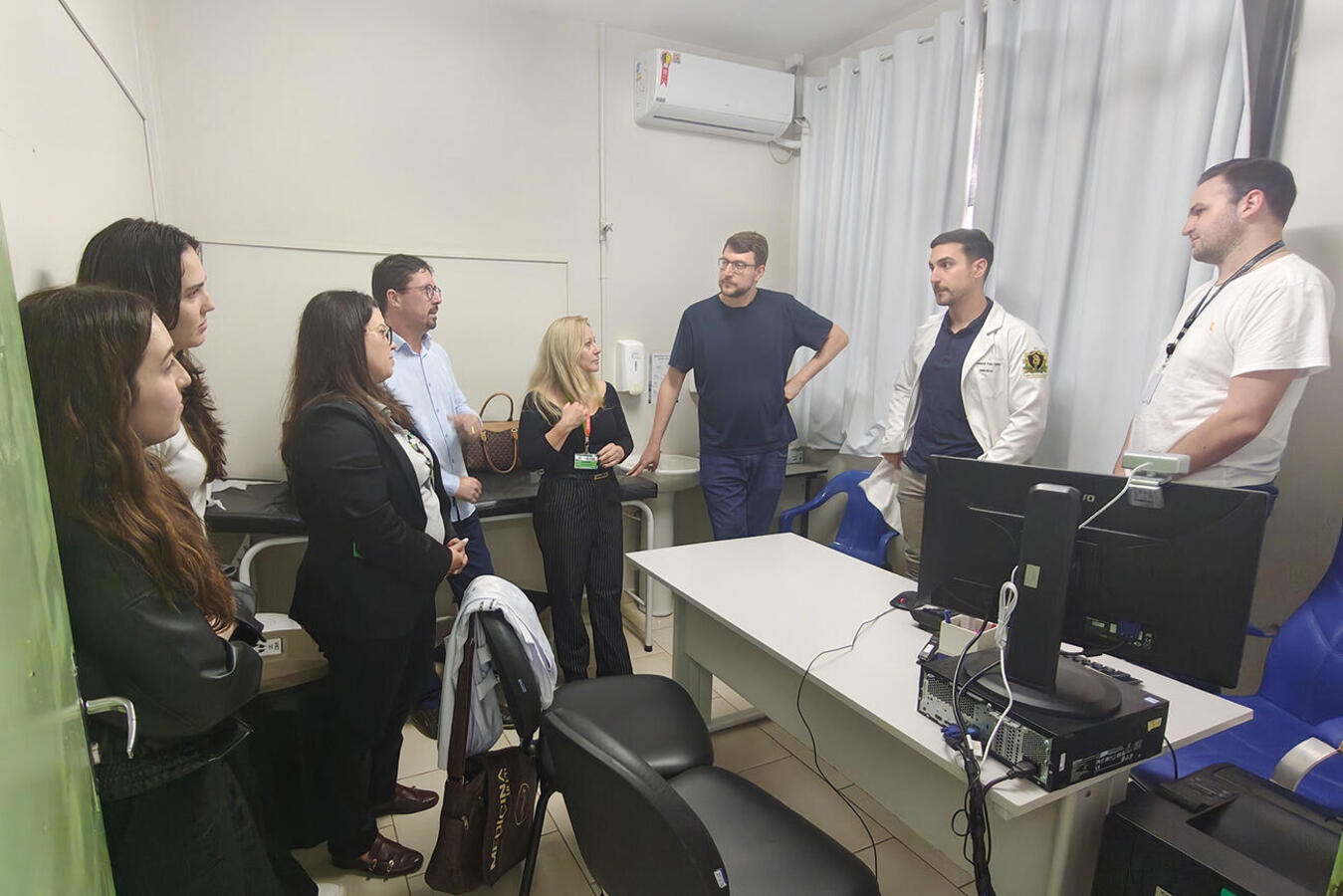 Secretário de Gestão do Trabalho e da Educação na Saúde, Felipe Proenço de Oliveira, fez visitas técnicas à ESF do Jardim Europa e câmpus da UFPR