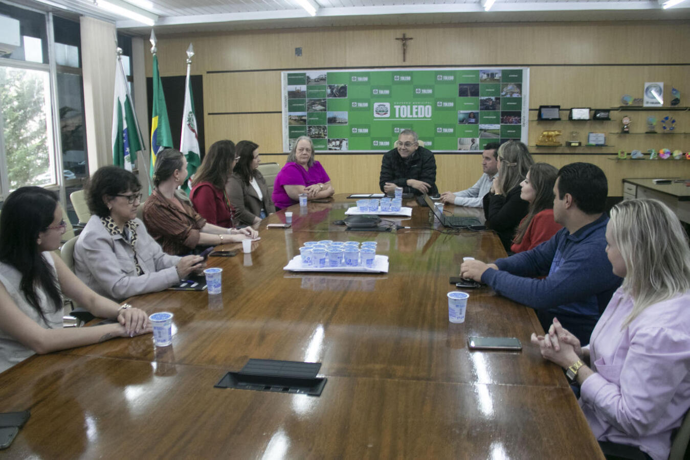 Integrantes do Conims vieram, nesta quinta (6), com o objetivo de acompanhar a realidade local para implantar algo semelhante naquela região do estado
