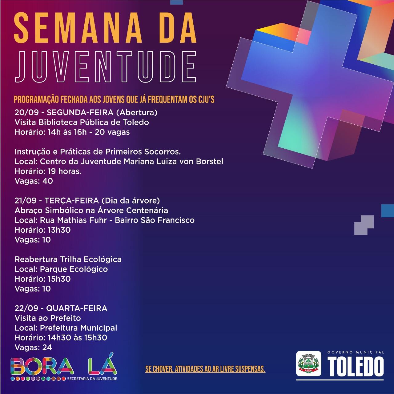 PROGRAMAÇÃO PARA JOVENS MATRICULADOS