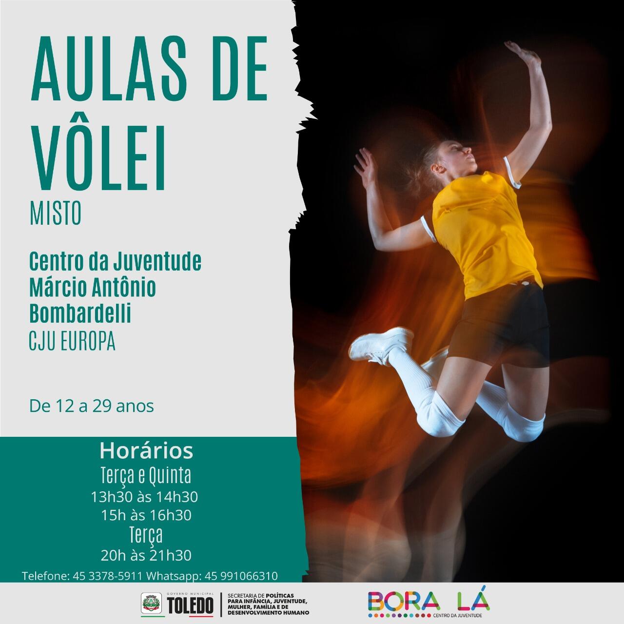 Aulas de Vôlei