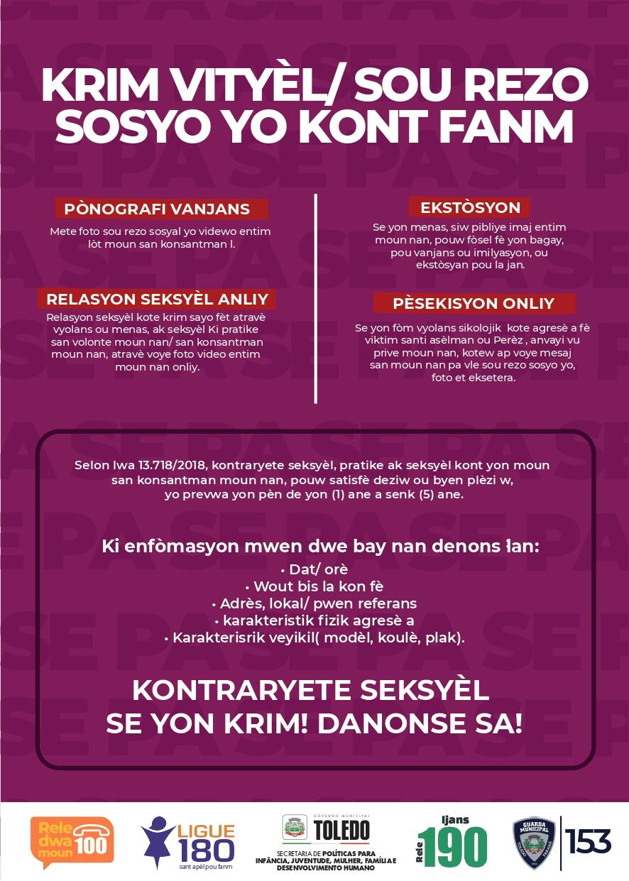 Flyer Assediômetro 2 - Crioulo Haitiano