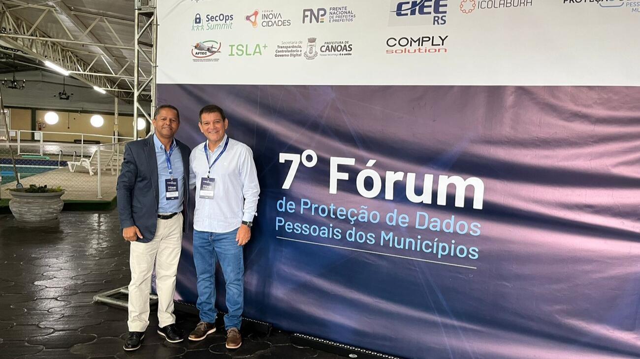 7º Fórum de Proteção de Dados dos Municípios - Representantes de Resende-RJ e Toledo-PR