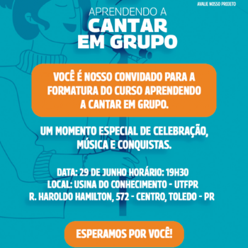 Concerto de Formatura do Projeto Aprendendo a Cantar em Grupo