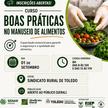 Curso Boas Práticas no Manuseio de Alimentos