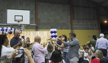 Comunidade escolar conhece futuras instalações da Alberto Santos Dumont