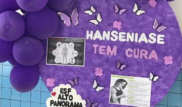 A data é alusiva ao Janeiro Roxo e tem como objetivo despertar atenção sobre os cuidados com a hanseníase, uma doença de pele que muitos acreditavam estar extinta