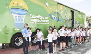 Público participou de atividades lúdicas oferecidas em carreta de projeto da Itaipu Binacional e do PTI que ficou em Toledo entre terça e sexta-feira (21 a 24) 
