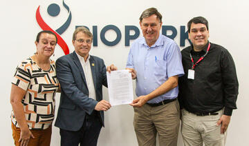 Prefeitura e Biopark firmam termo de cooperação. (Foto Ricardo Morante/Prefeitura de Toledo)