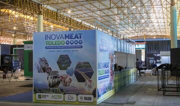 Estrutura do INOVAMEAT 2023 está sendo finalizada (foto: Fábio Ulsenheimer/Prefeitura de Toledo)