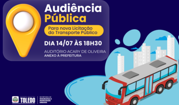 Evento será realizado nesta sexta (14), às 18h30, no Auditório Acary Oliveira; participação da comunidade é fundamental para município escolher o melhor modelo pela menor tarifa