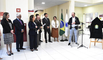 Vice Ademar Dorfschmidt marcou presença na entrega da nova sede do Centro Judiciário de Solução de Conflitos e Cidadania (Cejusc) e da usina fotovoltaica do fórum trabalhista