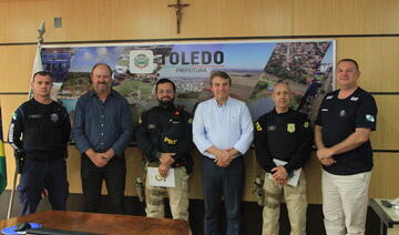 Comando regional da PRF é recepcionado na Prefeitura de Toledo