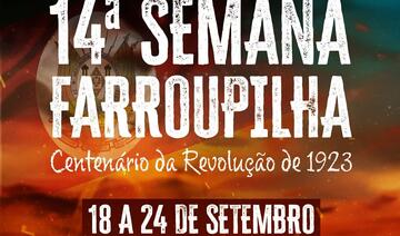 Atrações como missa crioula, shows nativistas, bailes para a 3ª idade e atividades recreativas para crianças ocorrerão de 18 a 24/9 no Centro de Eventos Ismael Sperafico