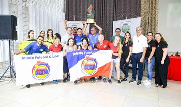 Cerimônia premia campeões dos Jogos Abertos de Toledo