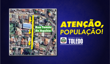 Rua Tomás de Aquino terá trecho de sentido único a partir da próxima segunda-feira