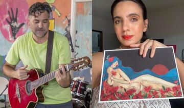 O músico Gianni Ambrosino teve projeto aprovado pela Lei de Incentivo à Cultura; artista plástica Larissa Salgado ficou entre as três melhores do Festival Arte Intimus