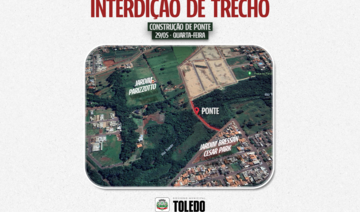 Bloqueio no prolongamento da Rua Maria Ana Parize terá início nesta quarta-feira (29) e prosseguirá pelo tempo necessário para a execução da obra