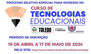 Primeiro do gênero no Brasil, curso superior da Unioeste é fruto de parceria entre universidade e Smed e é aberto  a todos os servidores municipais de Toledo