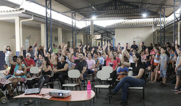 Detalhes sobre tecnologia com reconhecimento facial foram apresentados hoje (20) a pais e responsáveis de alunos da escola, que aprovaram a implementação da novidade