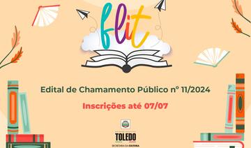 O credenciamento é disponível para livreiros, editoras ou sebos itinerantes que desejem comercializar durante a Feira do Livro da 3ª Festa Literária de Toledo