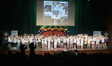 Crianças do 1º ao 5º ano de escolas municipais brincaram e se apresentaram em evento realizado nesta terça (5); iniciativa é fruto de parceria entre Smed e Sesc
