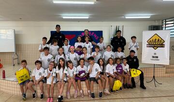 Turma de 25 crianças da Escola Municipal Arsênio Heiss foi a primeira a receber o treinamento em 2025