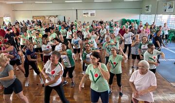 Aproximadamente 300 idosos participaram do evento e foram recepcionados pelo prefeito e autoridades